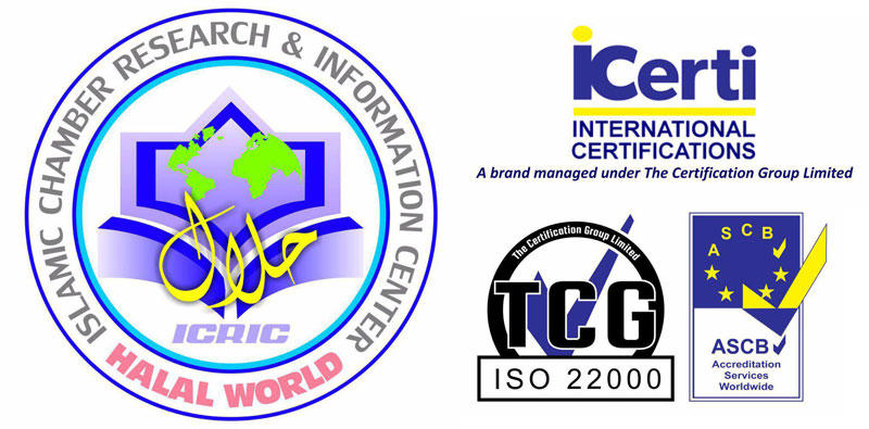 Proud to announce that we are now Iso 22000 : 2005 & Halal certified